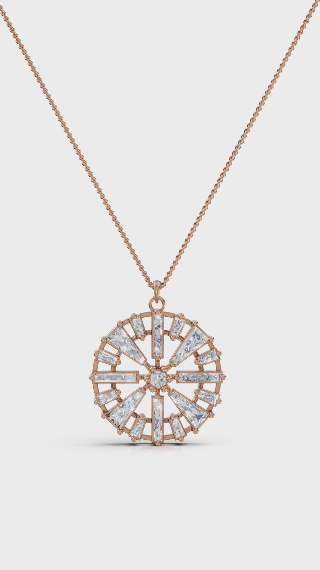 Lux Modernist Geometric Sun Pendant