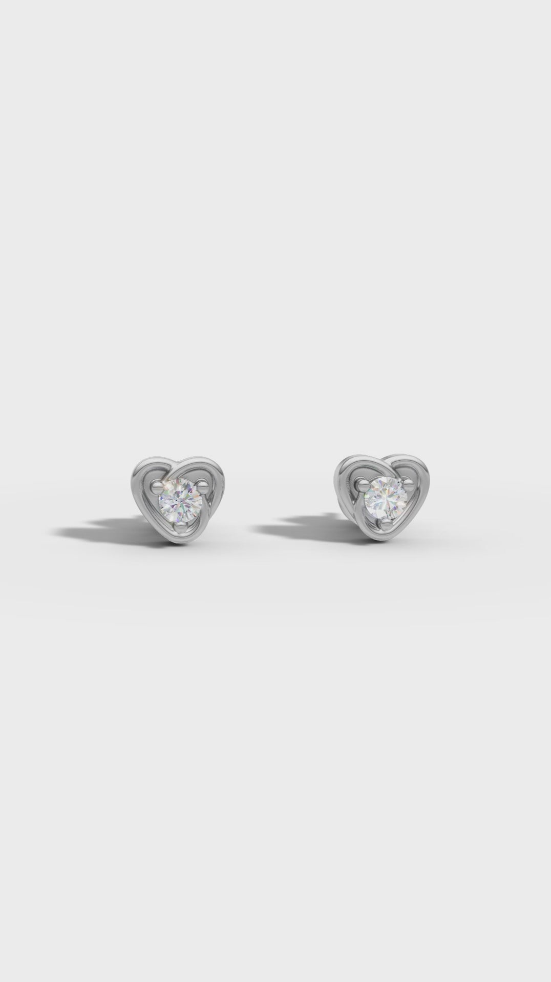 Diamond Knot Stud Earring