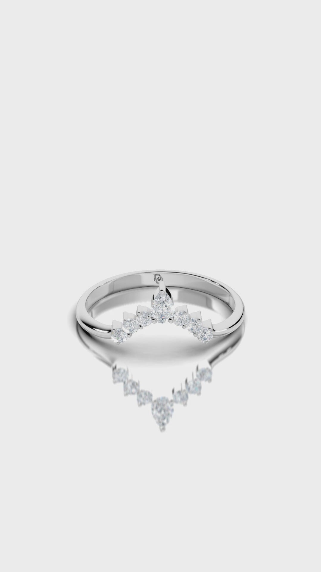 Pear Embrace Wedding Band