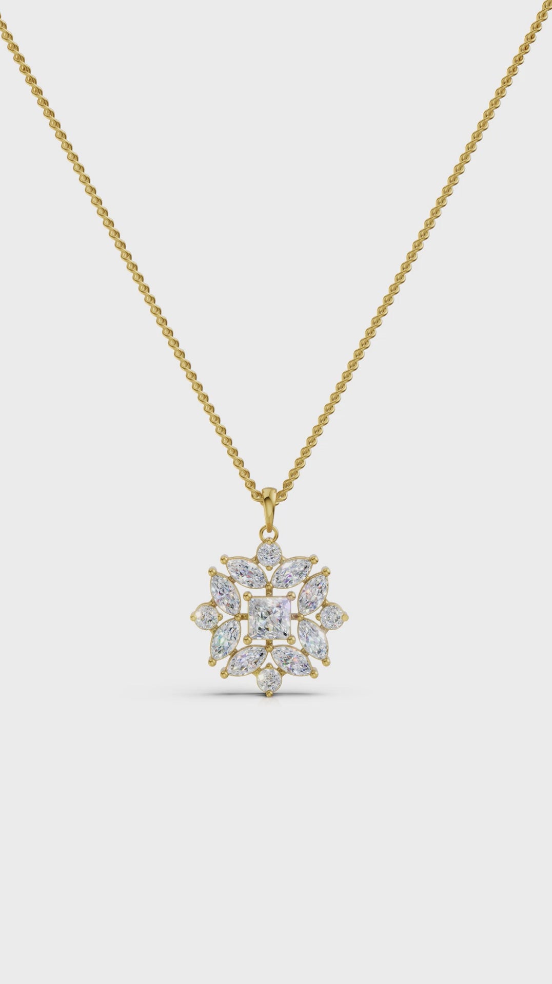 Geometric bloom pendant
