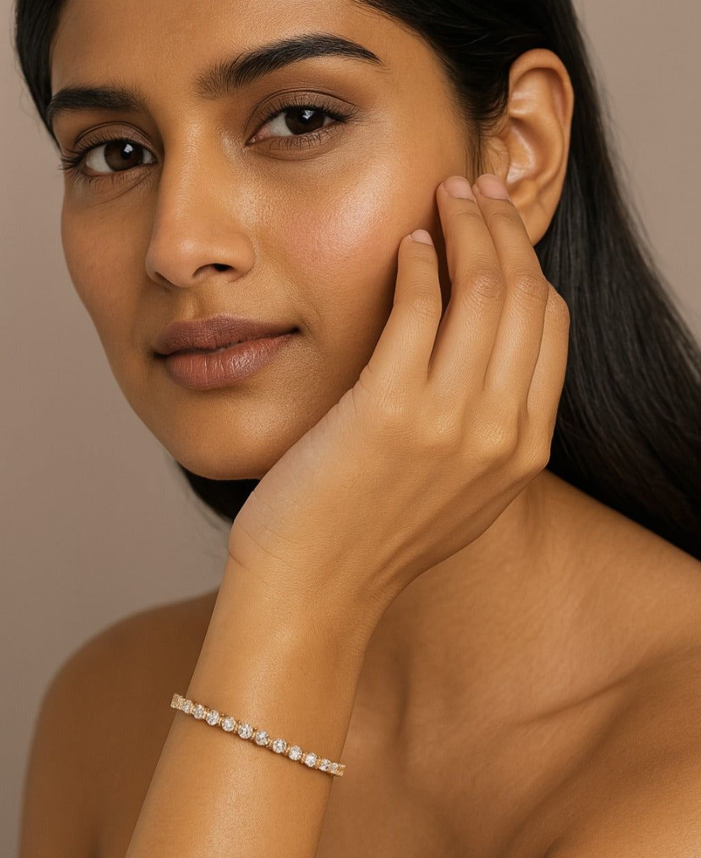 Round Cut Diamond Tennis Bracelet