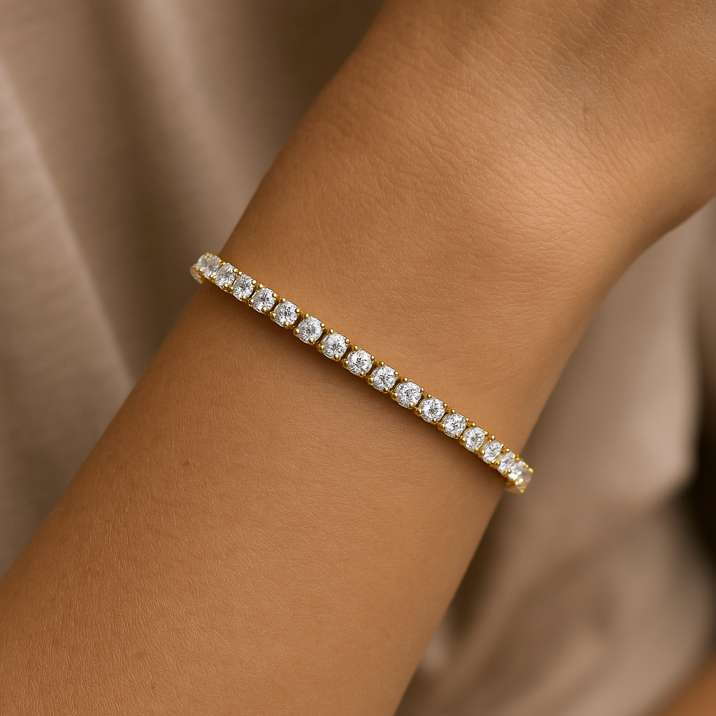 0.10 Ct Elegant Diamond Tennis Bracelet