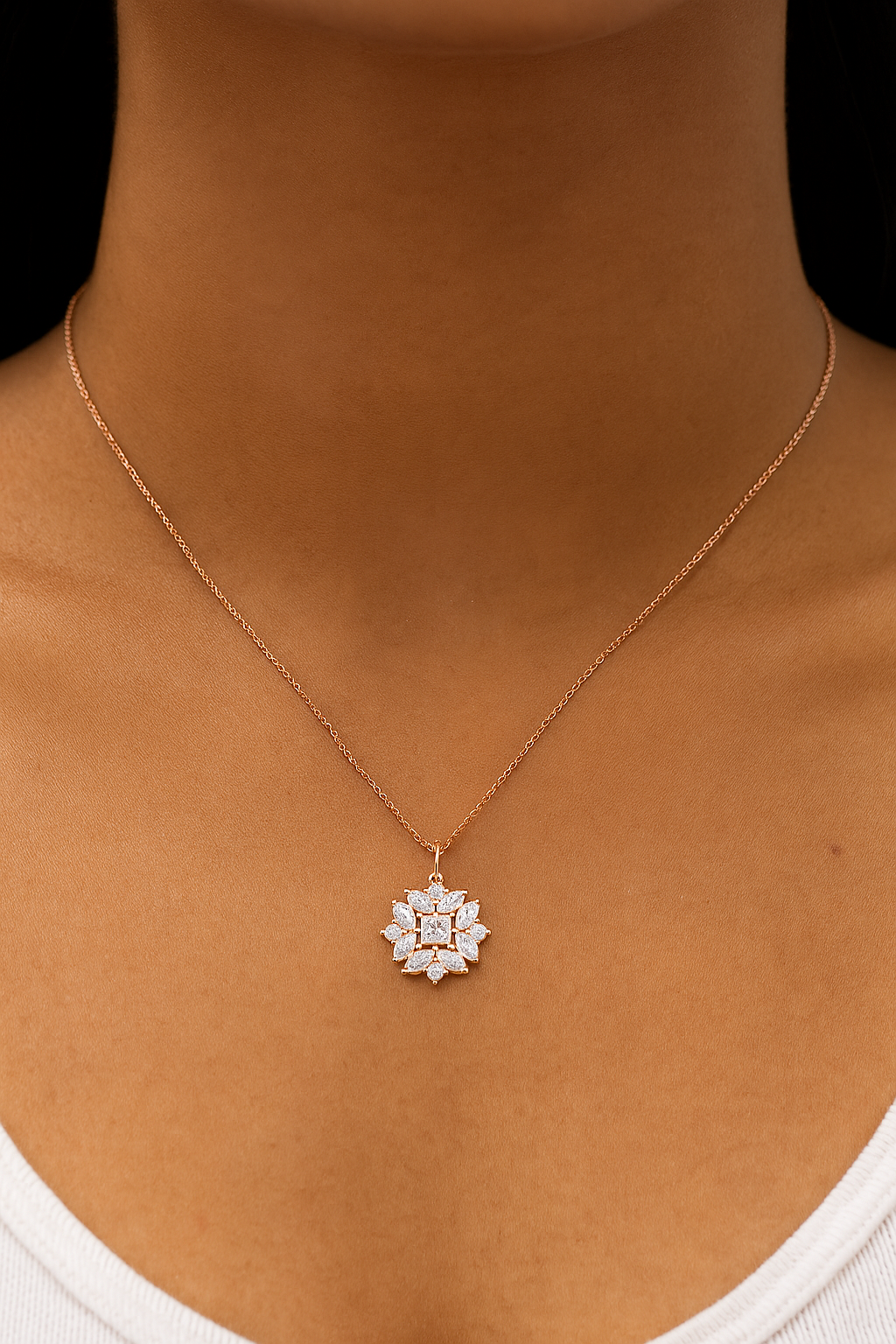 Geometric bloom pendant