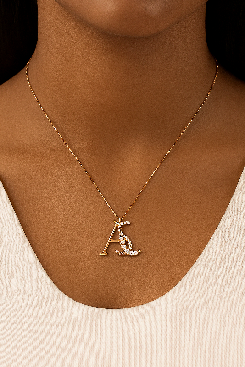 AS Initial Pendant