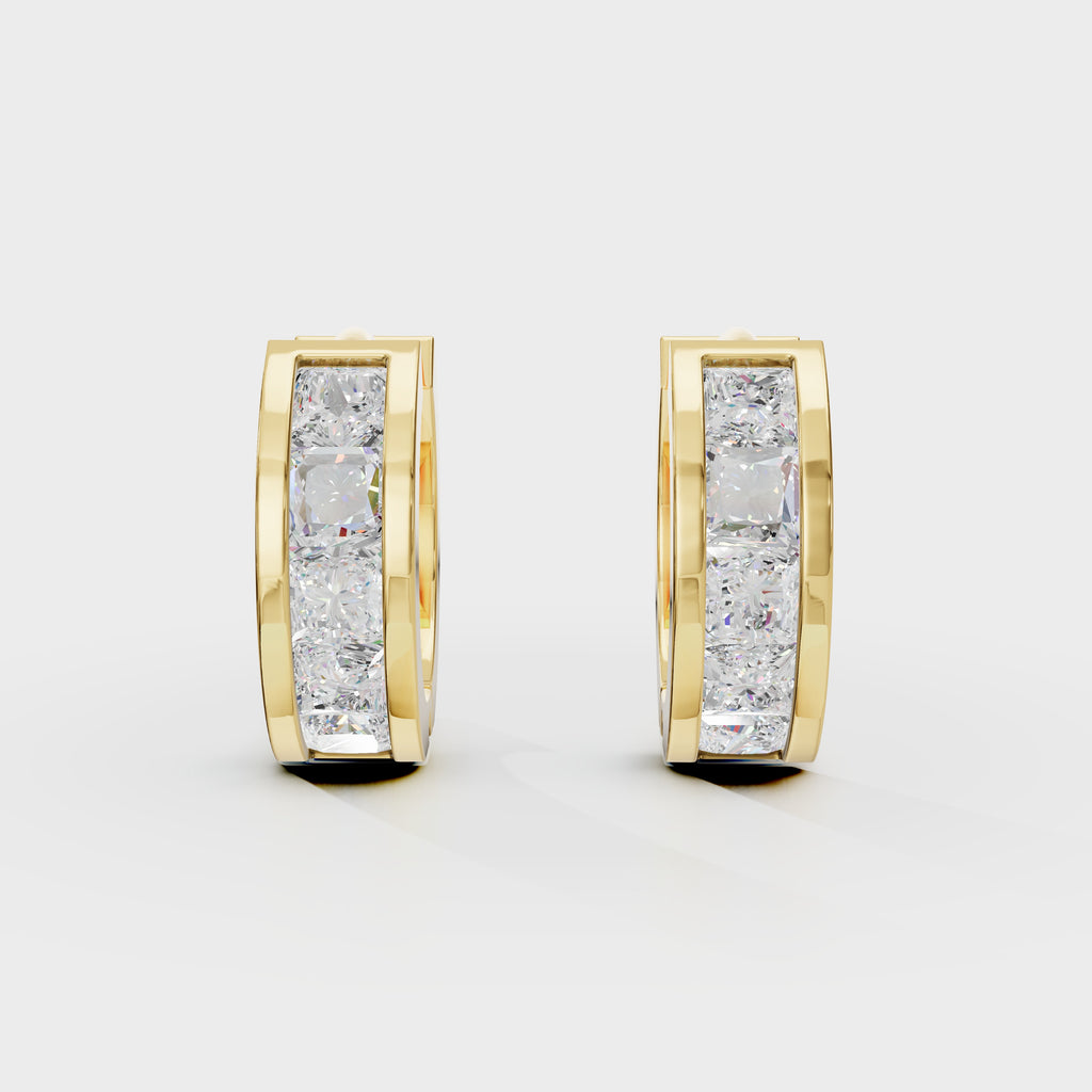 Princess Cuts Hoop Men's Earring