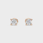 Classic Round Solitaire Stud For men