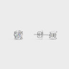 0.10 Classic Round Solitaire Stud For men