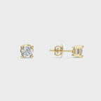0.10 Classic Round Solitaire Stud For men
