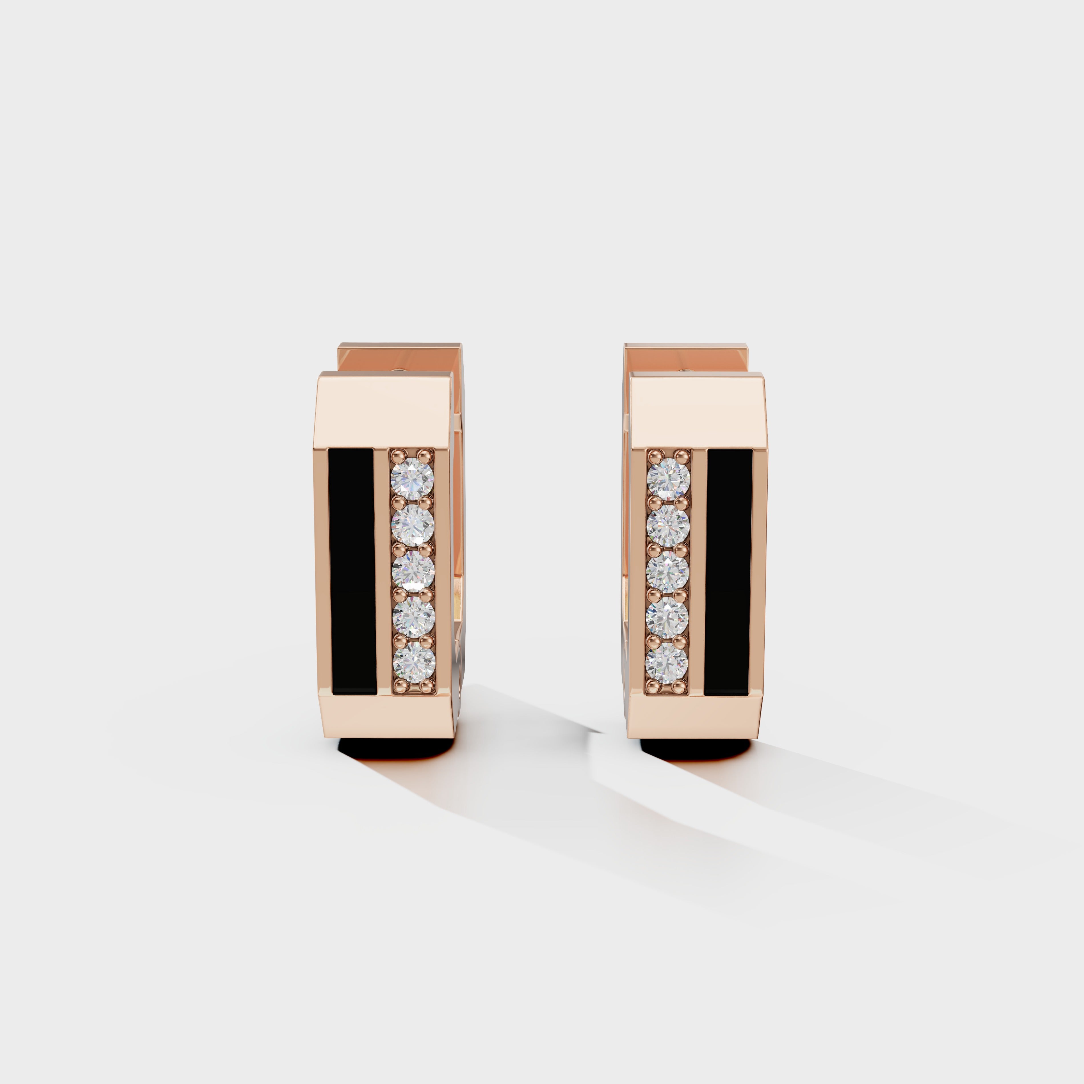 Torque Hoops Men's Earrings