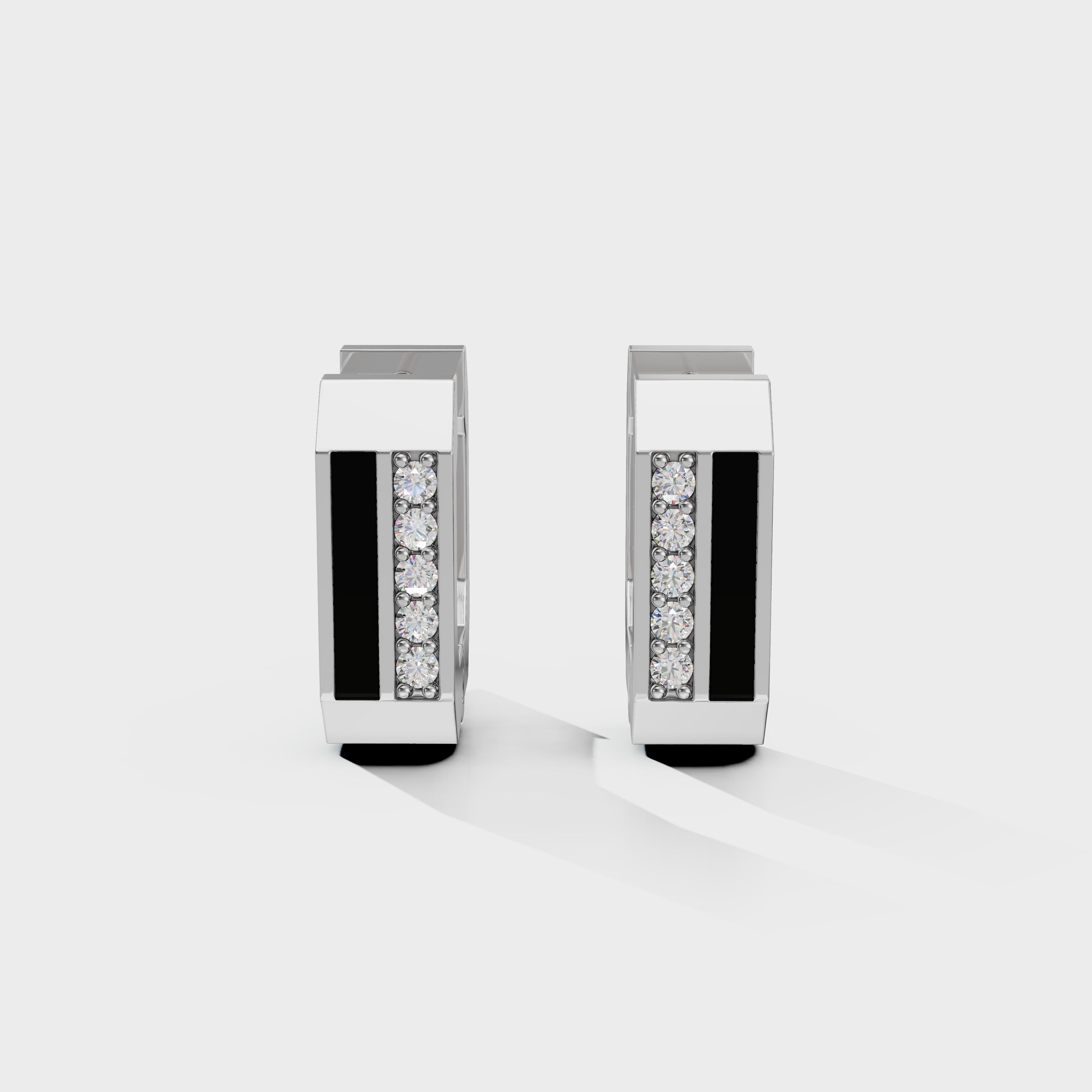 Torque Hoops Men's Earrings