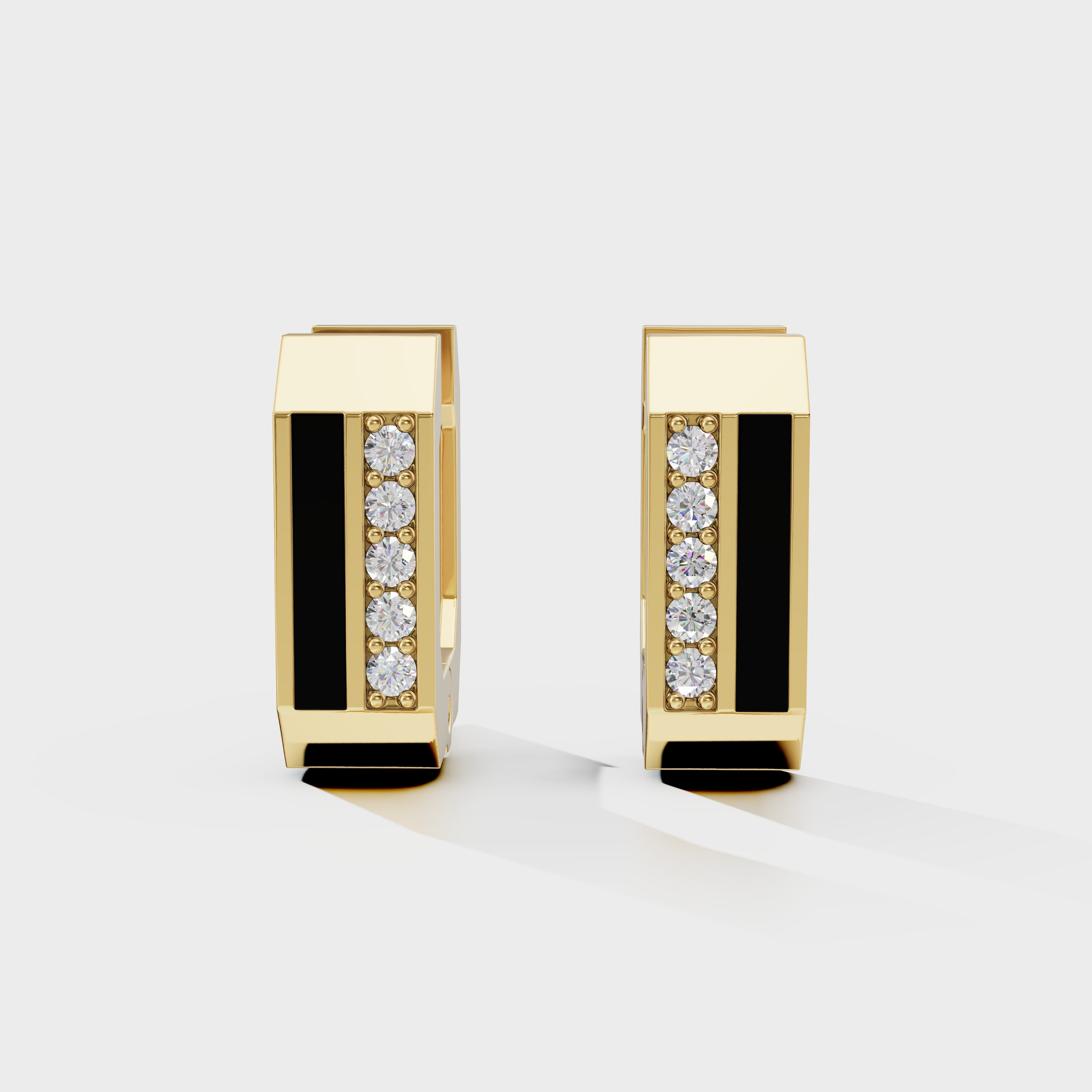 Torque Hoops Men's Earrings