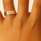 The Tesseract Round Ring