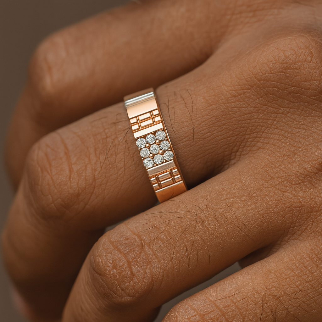 Gridlock Fusion Round Ring