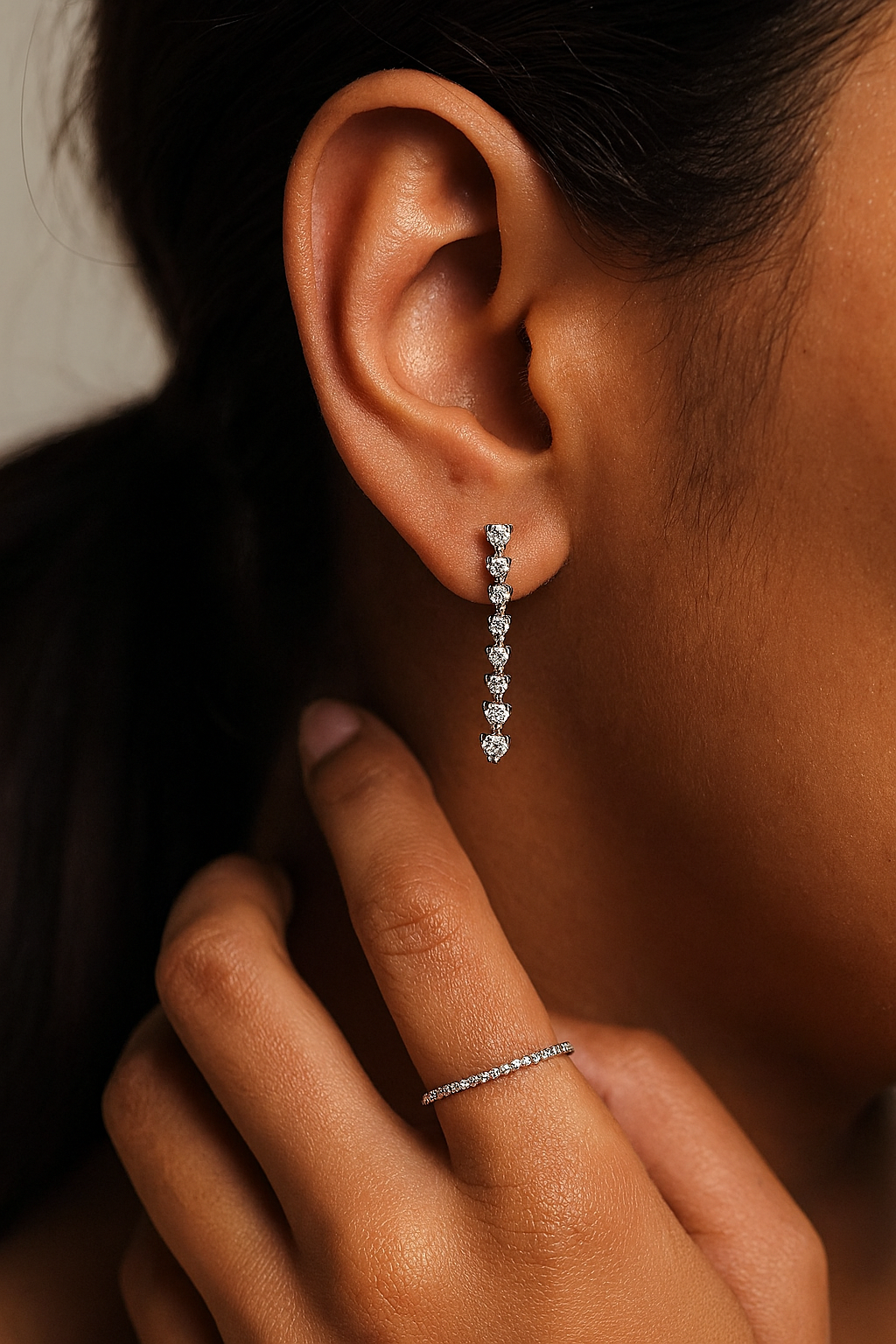 Brilliant Round Diamond Danglers