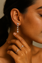 Multi-Cut Drop Earrings
