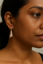 Twisted Triangle Diamond Danglers