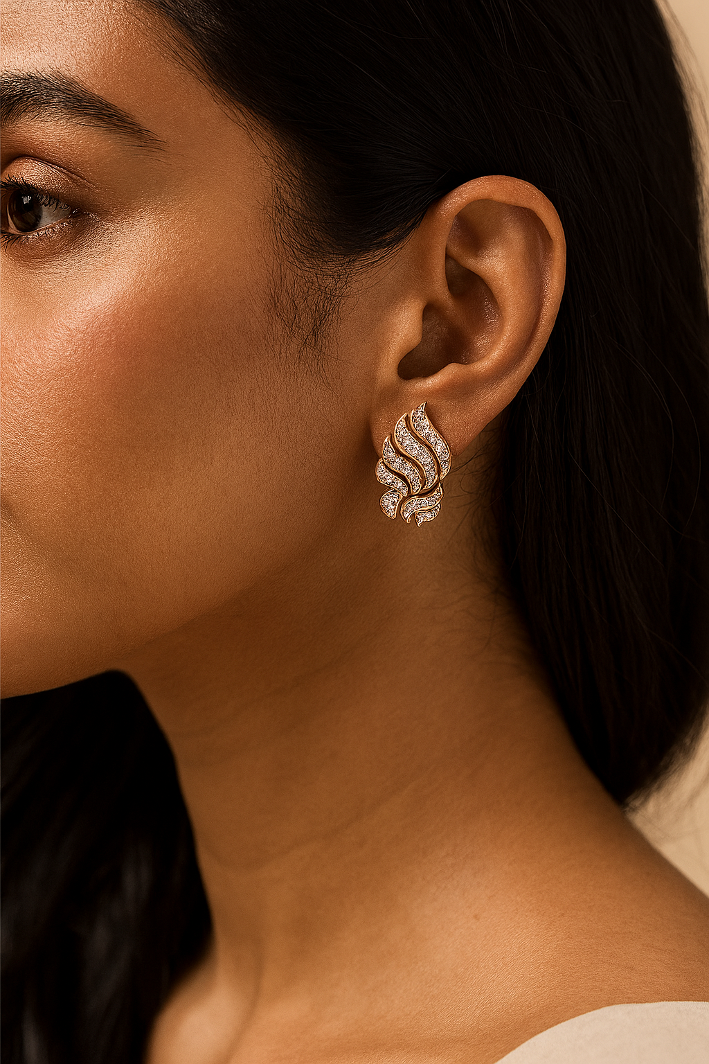 Floral Arc Earring