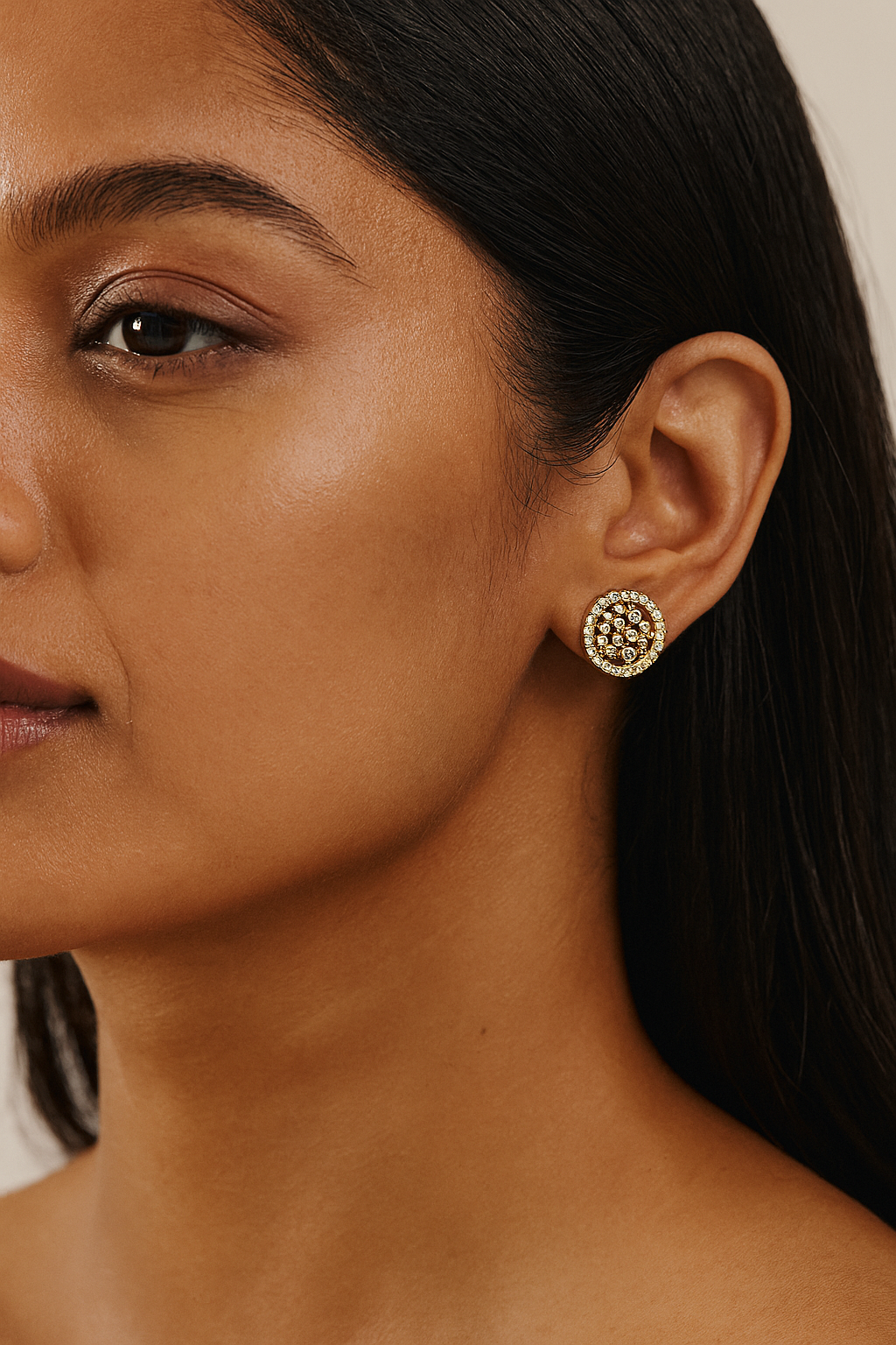 Abstract Cluster Stud Earrings