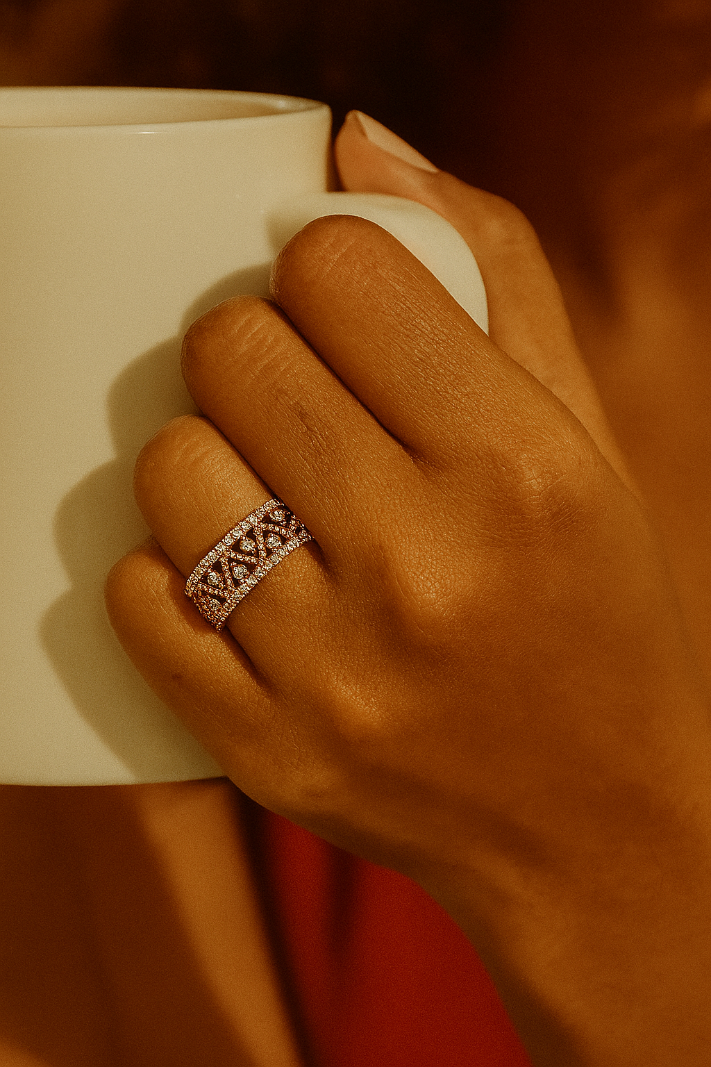 Diamond Stackable Band Ring