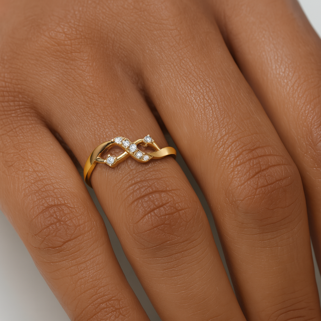Sparkling Infinity Diamond Ring