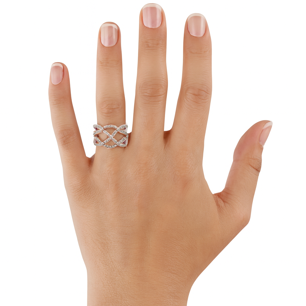 Interwoven Diamond Ring