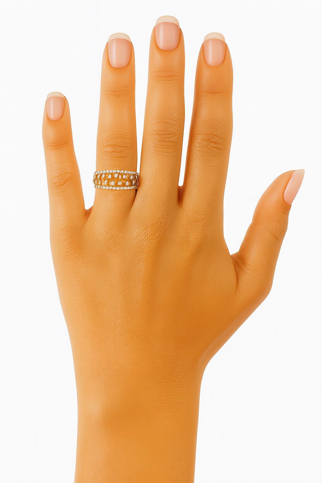 Luxury Tiered Diamond Anniversary Band
