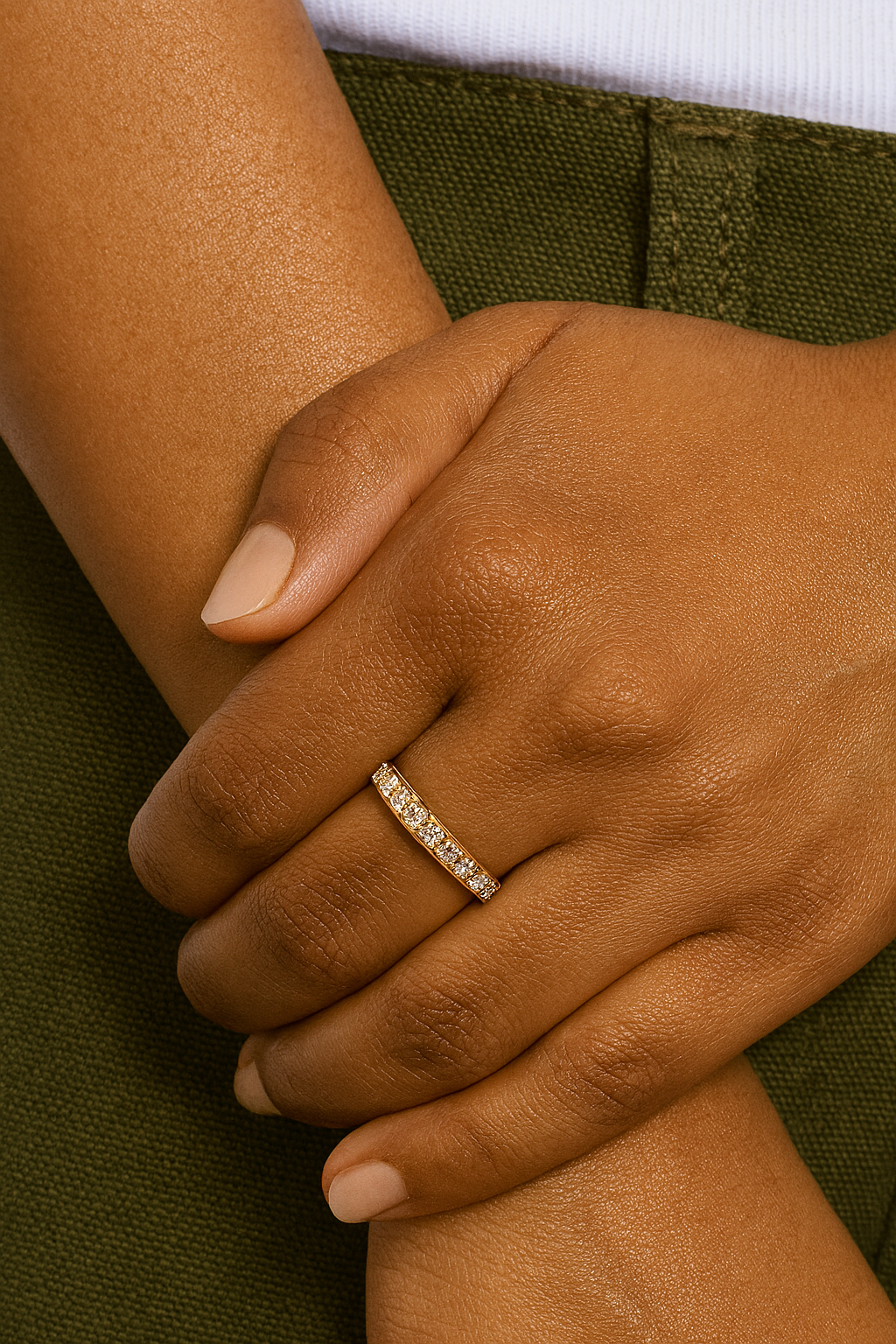 Tabitha Channel Set Eternity Lab Diamond Ring