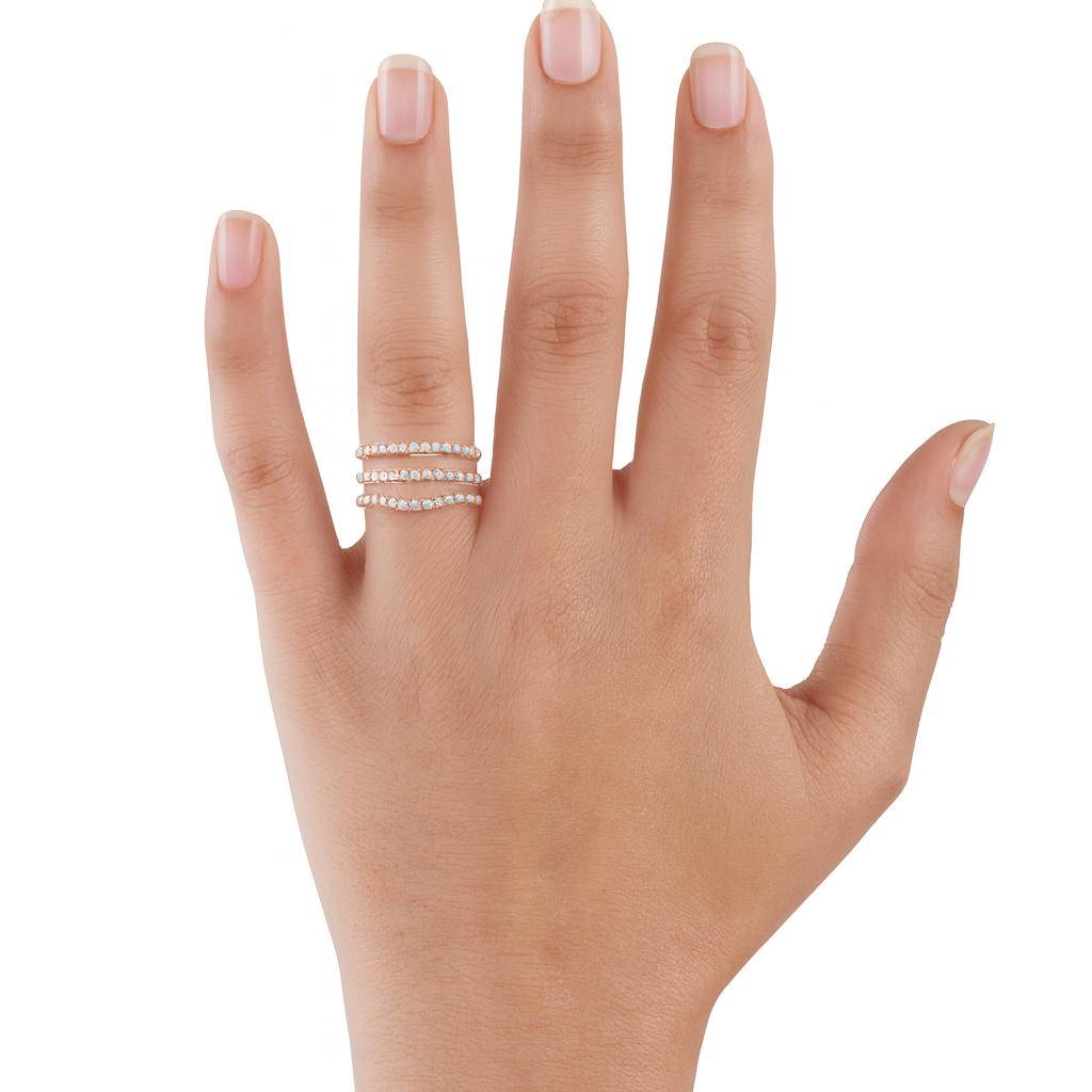 Multi-Row Diamond Ring Set