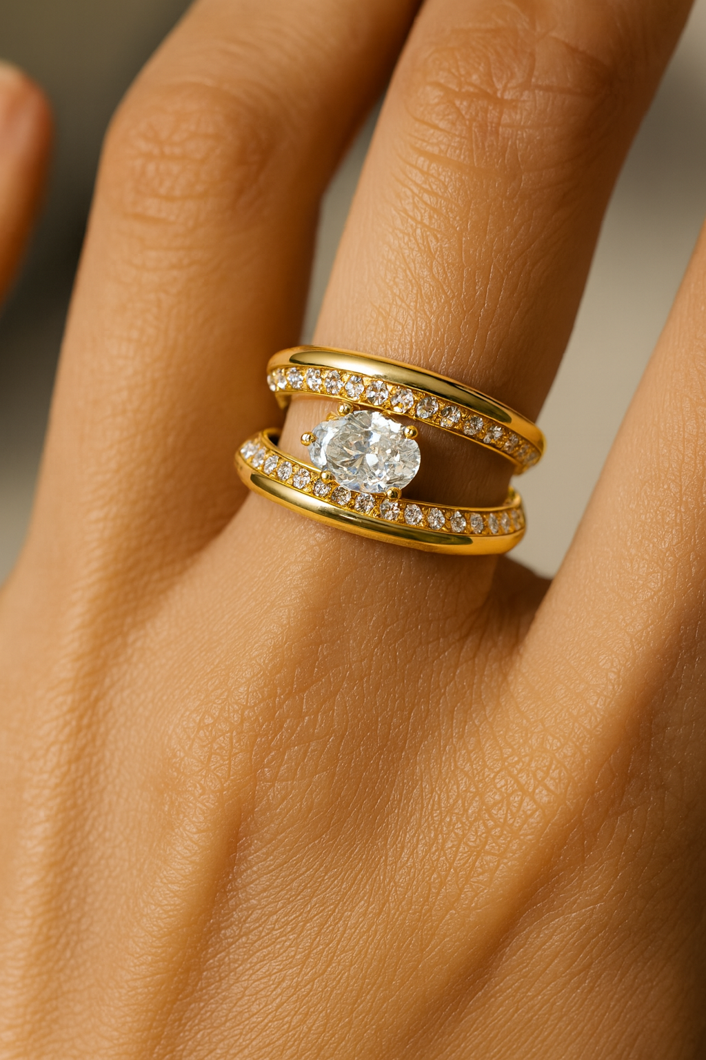 The Celestial Pear Ring