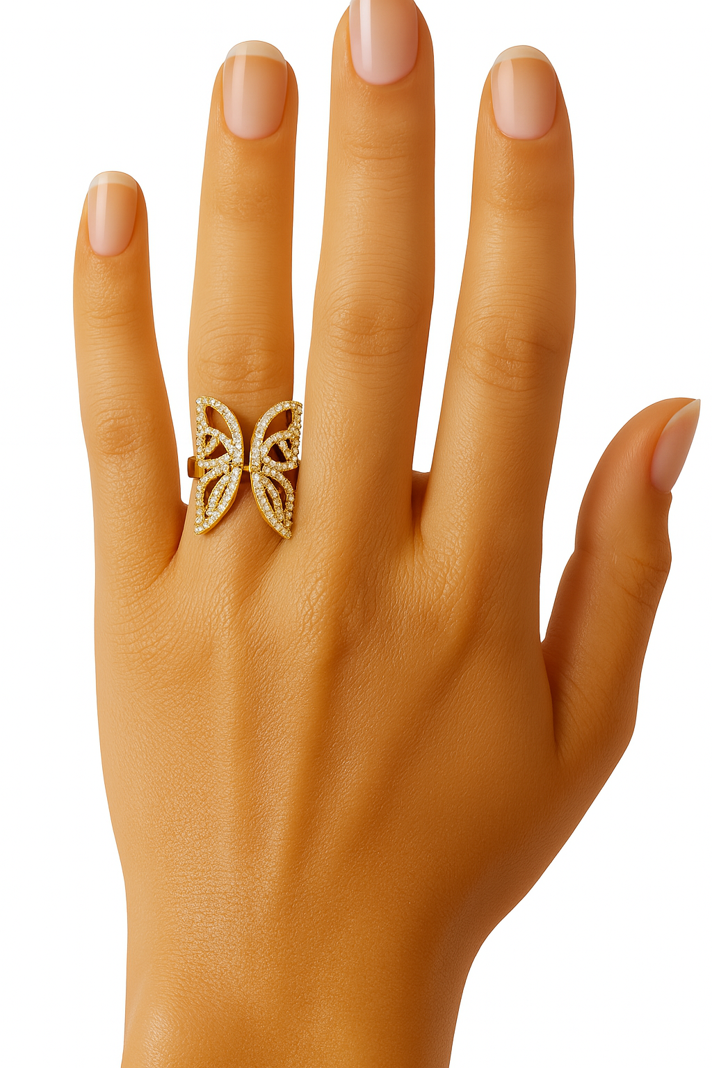 Blush Harmony Butterfly Diamond Ring
