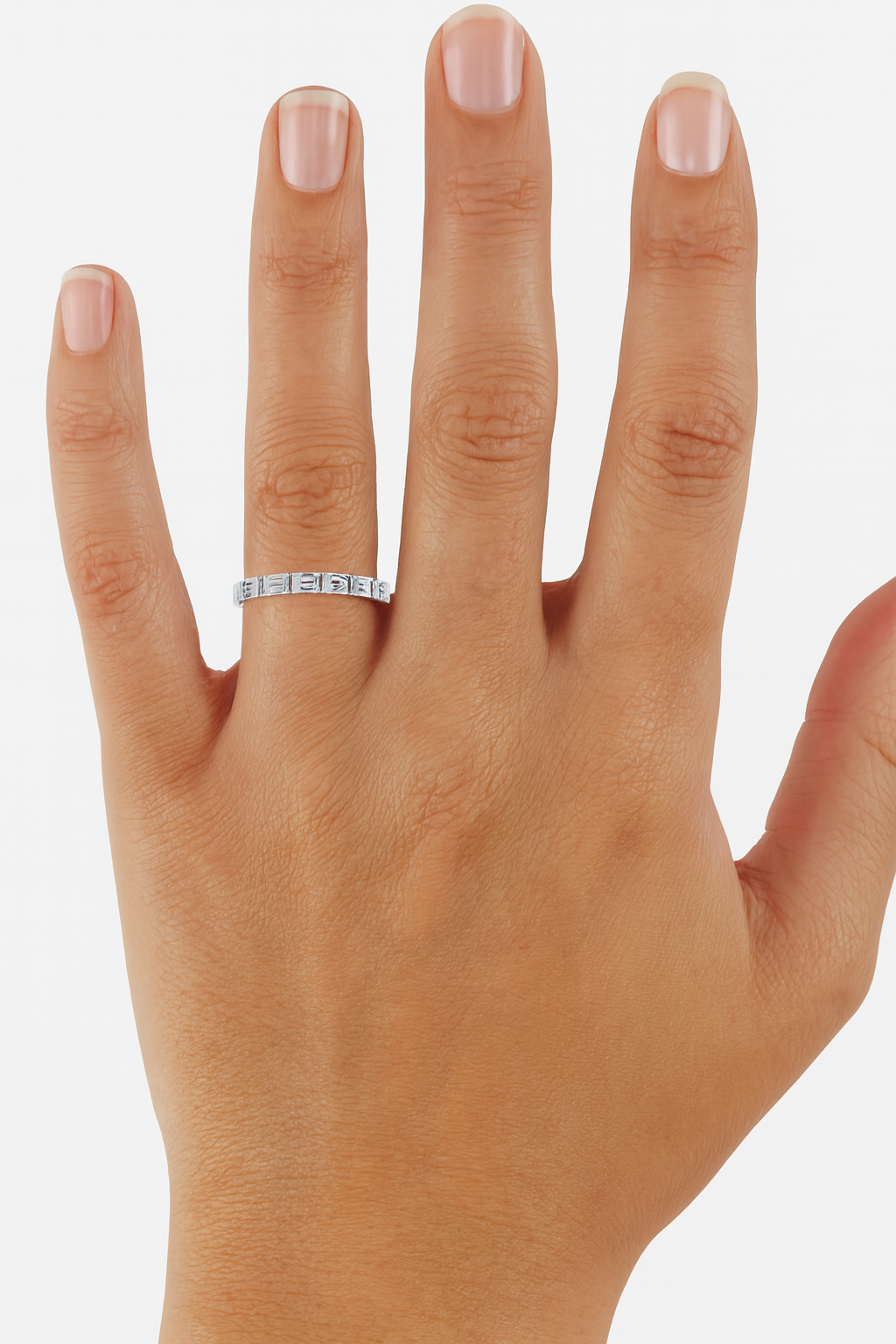 Emerald Cut Diamond Eternity Band