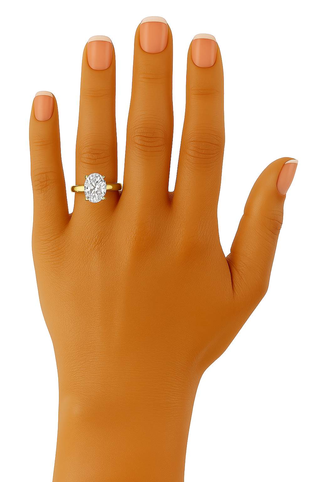 Brilliant Oval Diamond Solitaire Ring