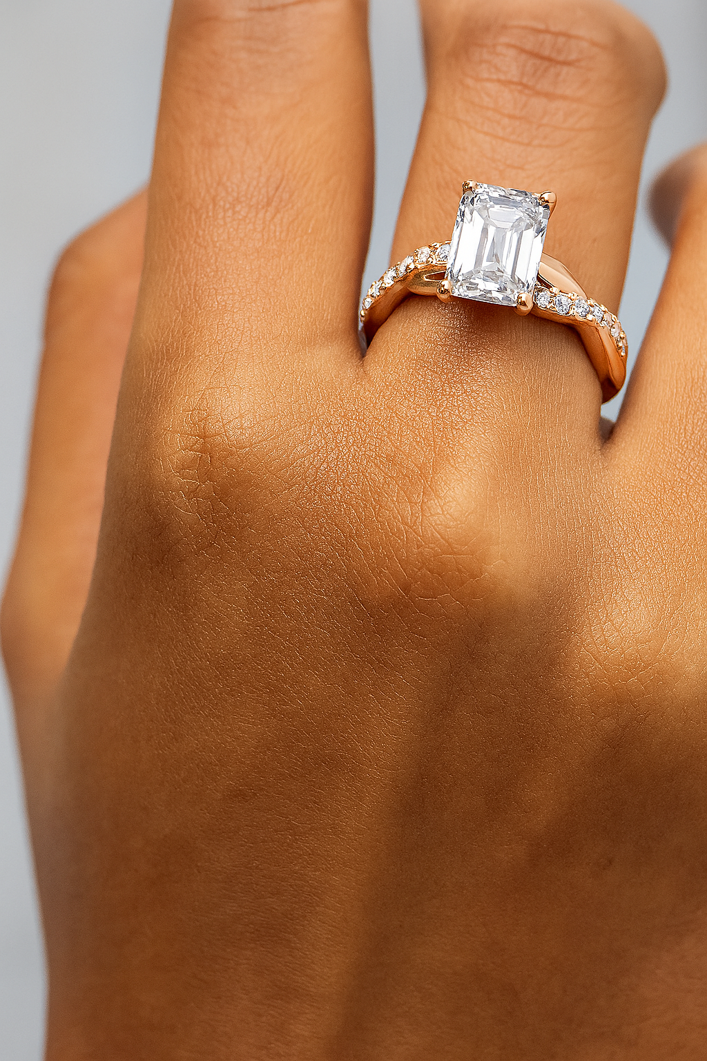 Eternal Embrace Emerald Cut Ring