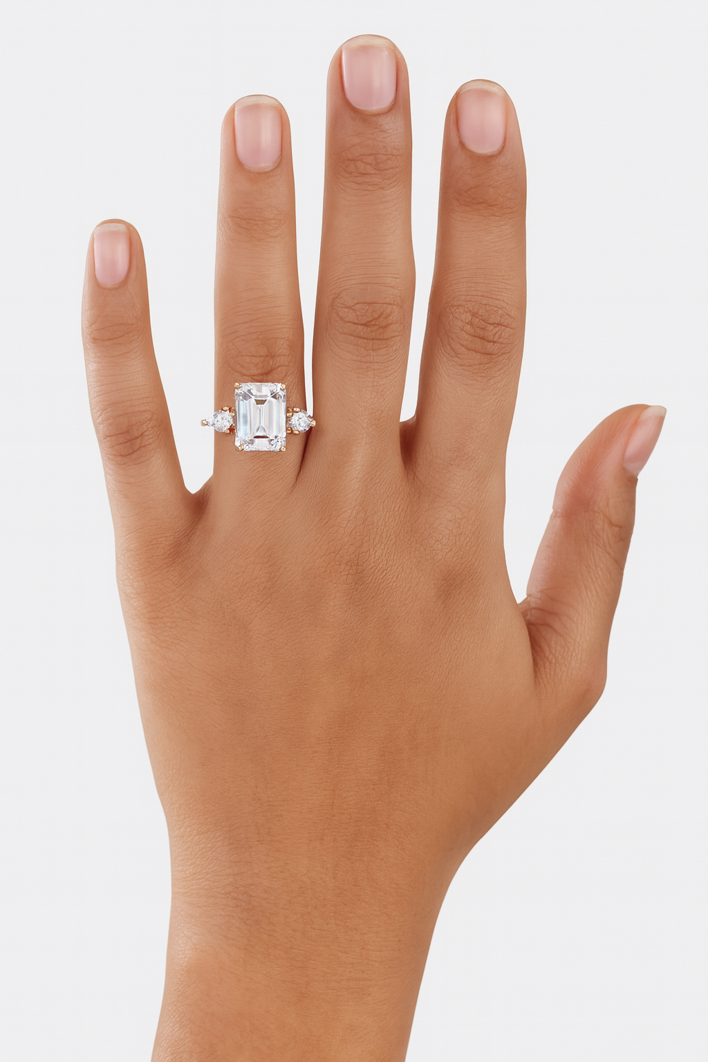 Ethereal Emerald And Pear Ring