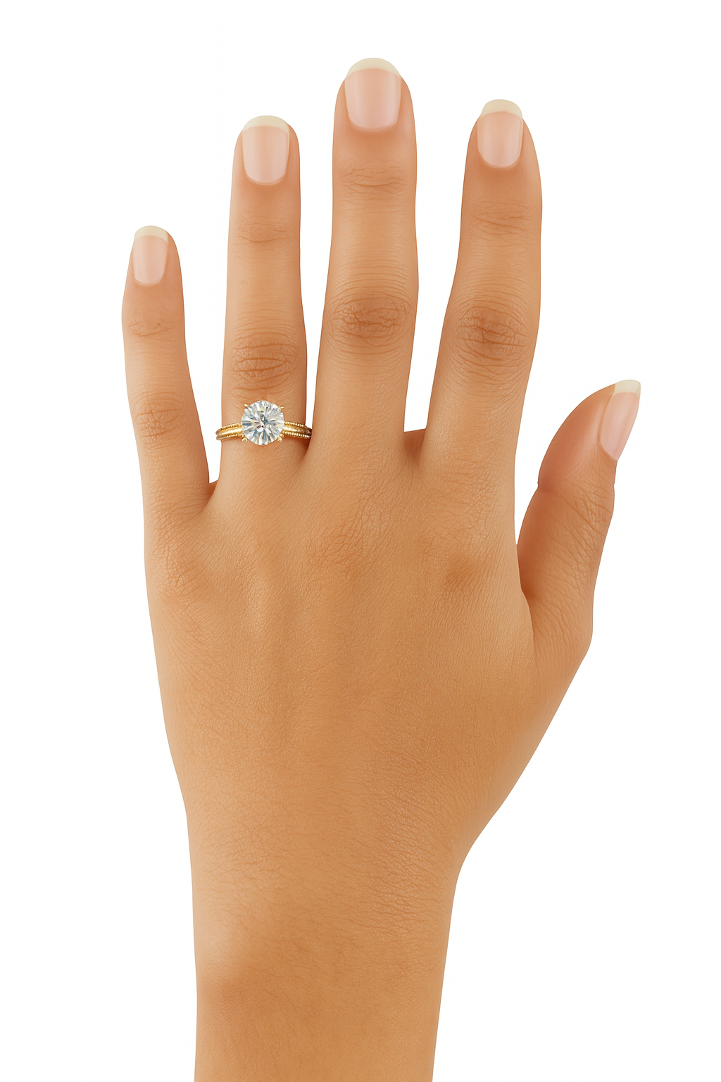 Elegance Solitaire Round Ring