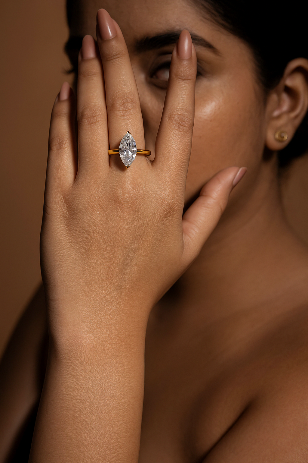 Marquise Cut Diamond Solitaire Ring