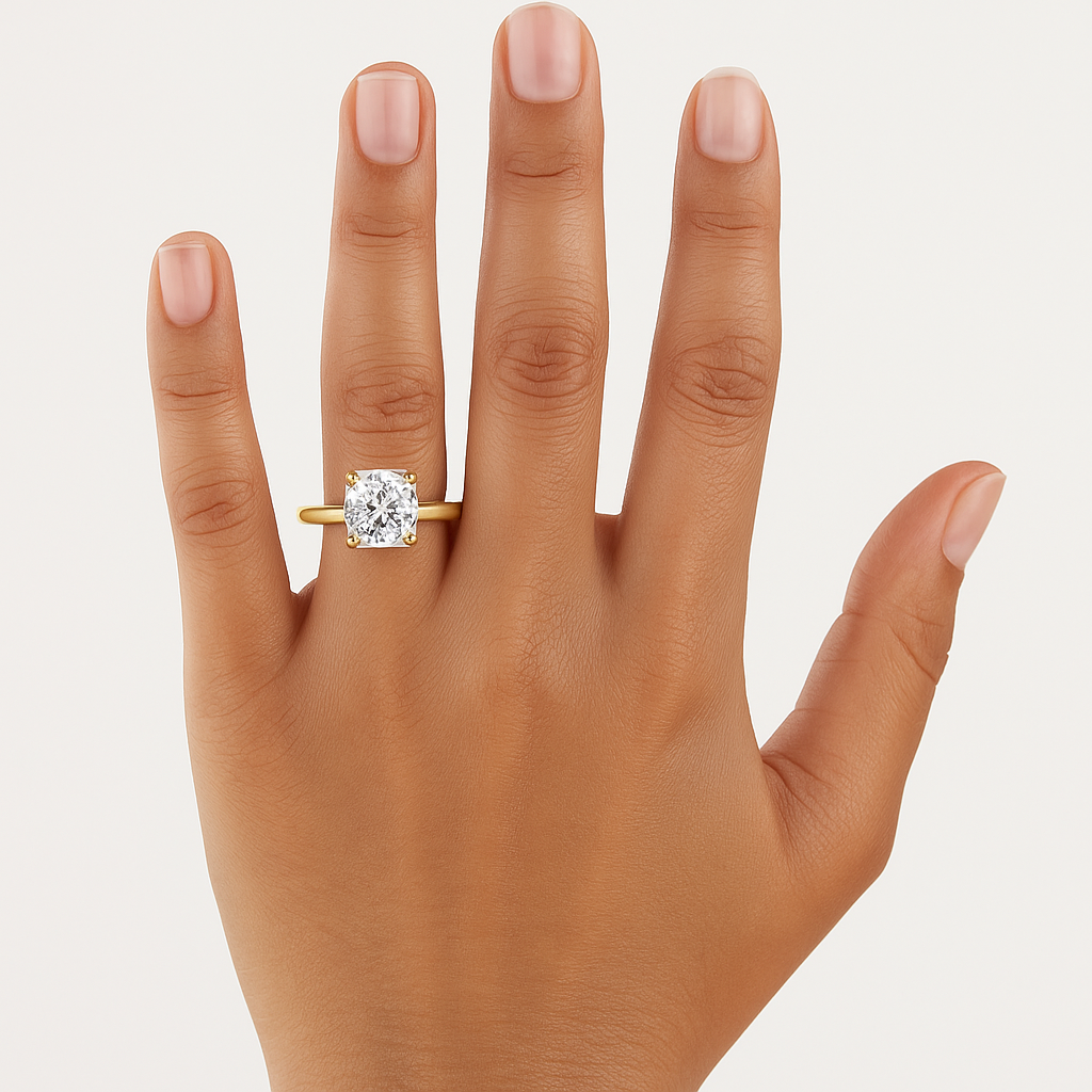 Cushion Cut Diamond Ring