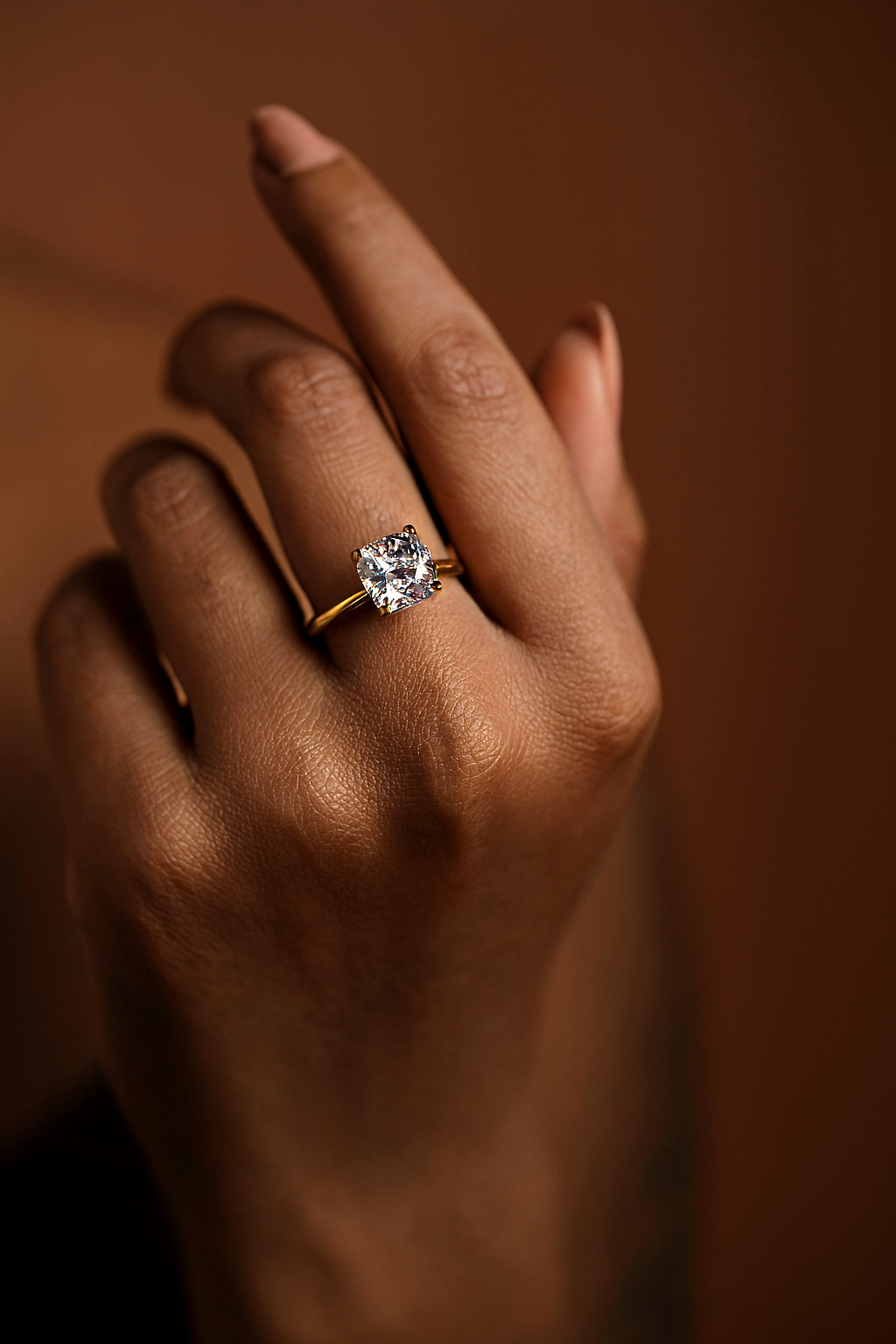 Cushion Cut Diamond Ring