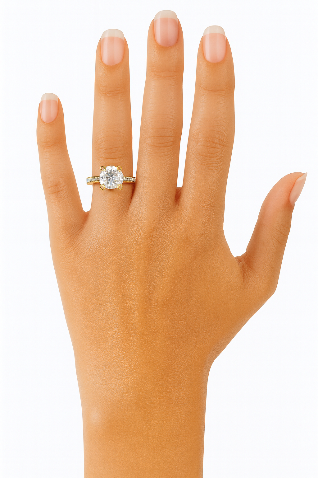 Ethical Round Engagement Ring