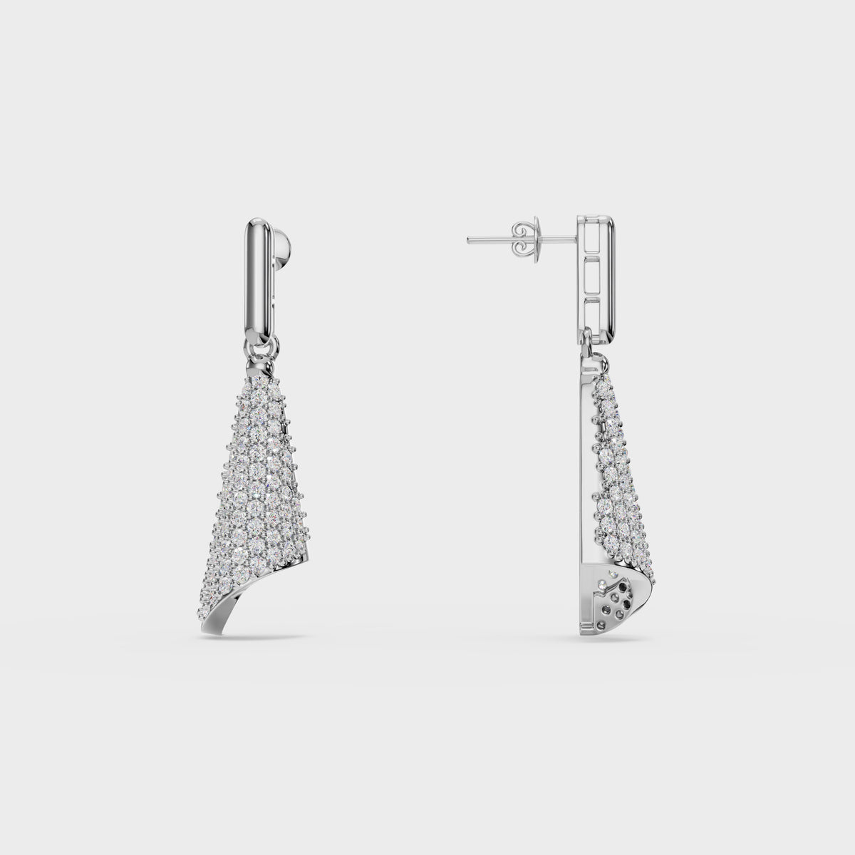 Twisted Triangle Diamond Danglers