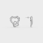 Halo Heart Dainty Studs