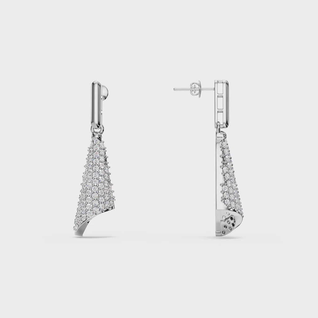 Twisted Triangle Diamond Danglers
