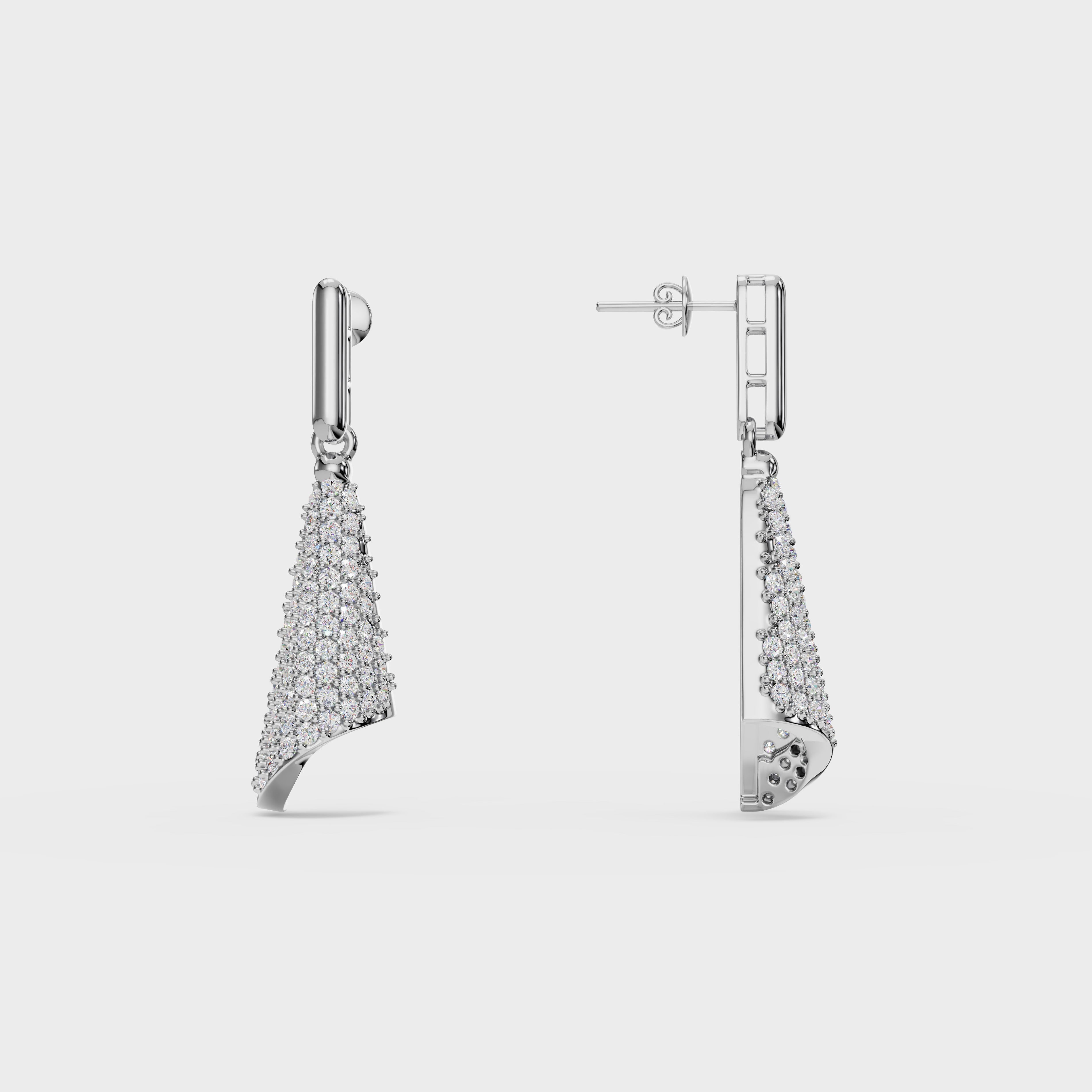 Twisted Triangle Diamond Danglers