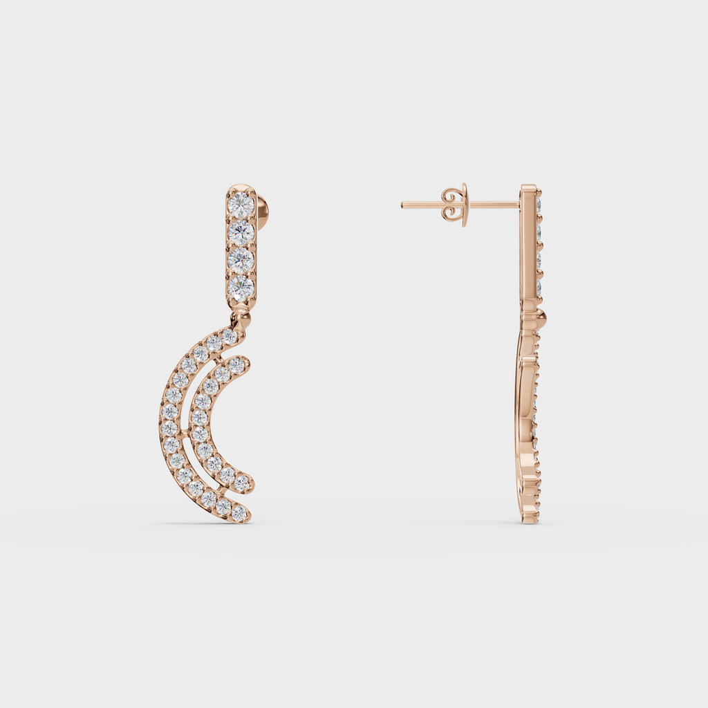 Crescent Wave Diamond Drops