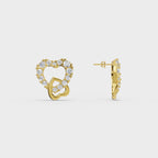 Halo Heart Dainty Studs