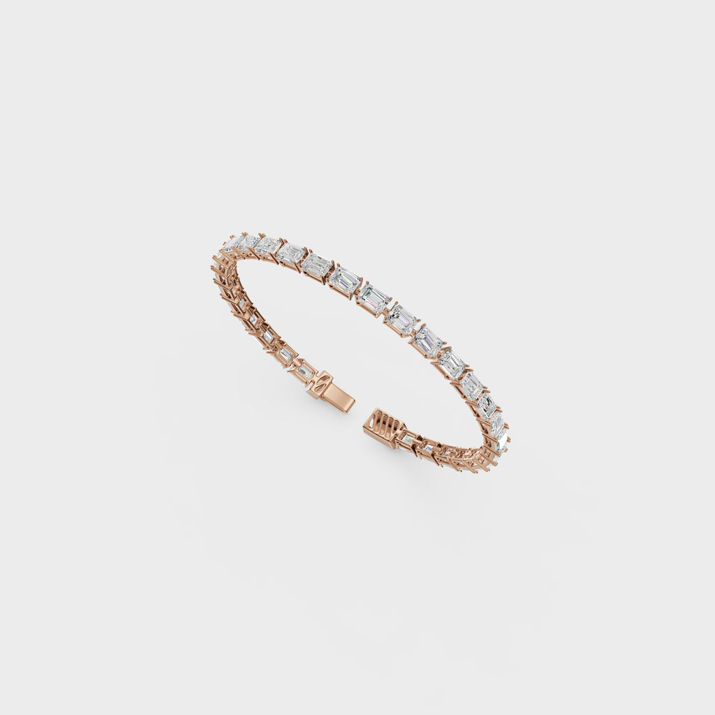 Classic Emerald Cut Diamond Bracelet